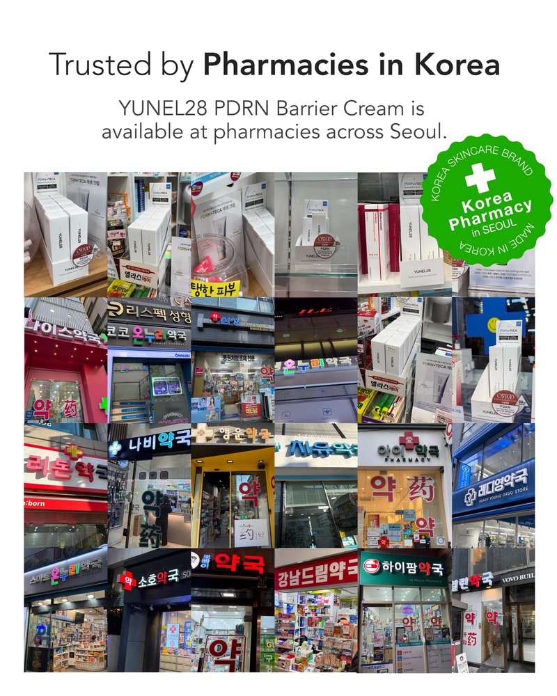 YUNEL28 PDRN + TECA Barrier Cream | Calming Korean Moisturizer for Glass Skin | Soothes & Repairs Skin Barrier | No Pilling Under Makeup | Niacinamide & Hyaluronic Acid | Fragrance Free | 1.69 fl oz