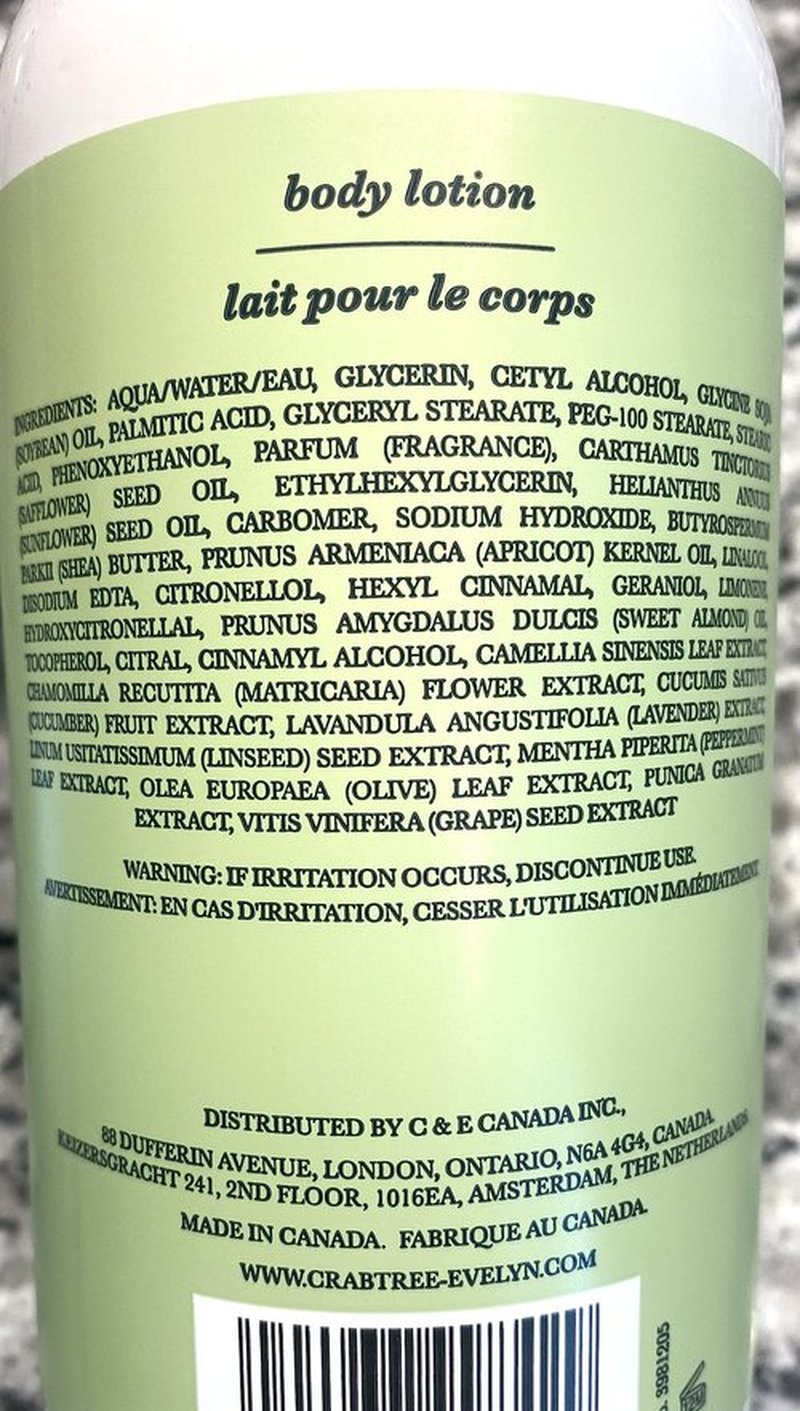 Crabtree & Evelyn Lily Body Lotion 16.9 oz