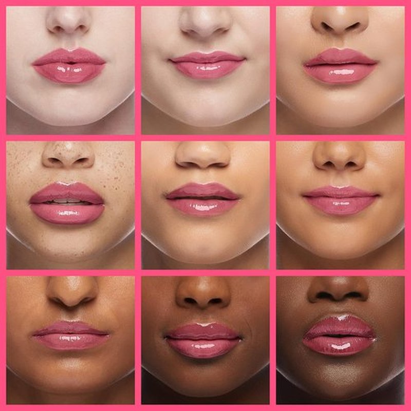 GECOMO Hydrating Lip Glow Oil - Nourishing Tinted Lip Gloss for Lightening Lip Lines | Raspberry, 0.2 Oz