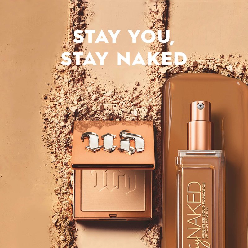Urban Decay Stay Naked Weightless Liquid Foundation (71WY - Dark Warm - Golden Undertone), Waterproof Face Makeup, Buildable Medium Coverage with No Caking, Real-Skin Matte Finish - 1 fl oz