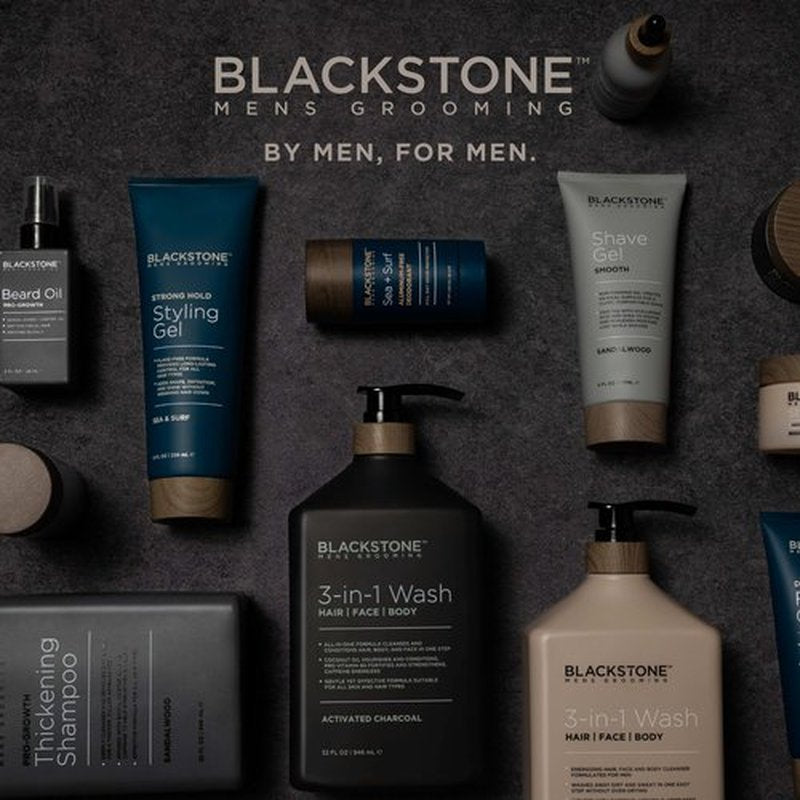 Blackstone Men's Grooming Detoxifying Face Wash with Vitamin E and Peppermint - Deep Cleansing & Exfoliating | Paraben & | - Activated Charcoal (6 Fl Oz)