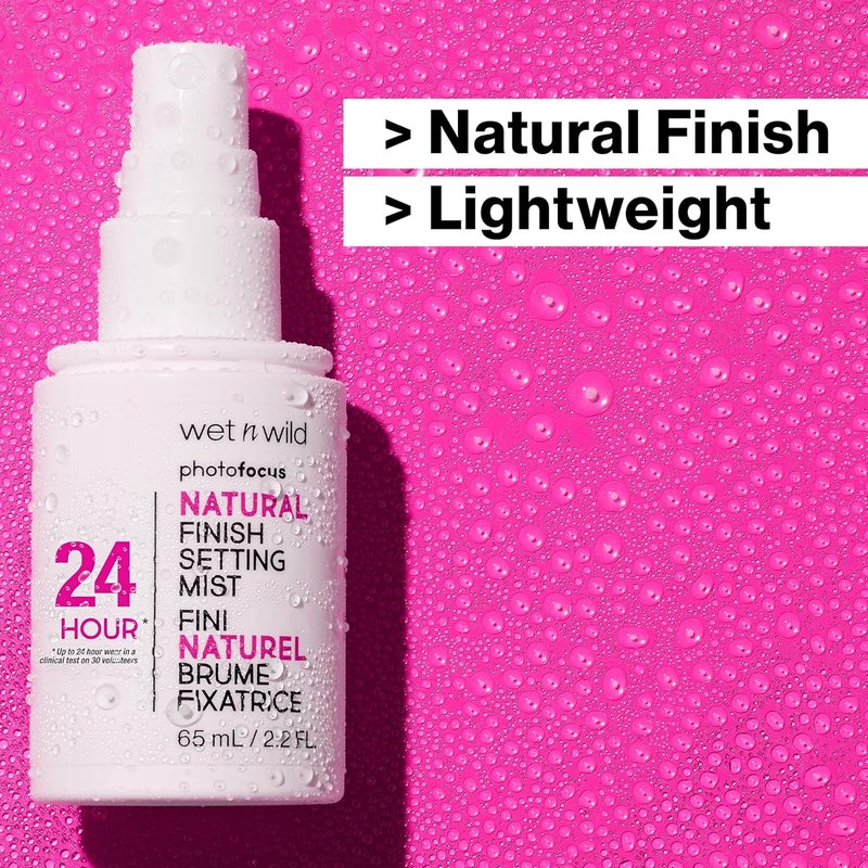 Wet n Wild Photo Focus Setting Mist - Lightweight & Nourishing Formula for 24HR Wear | Cruelty-Free & Vegan