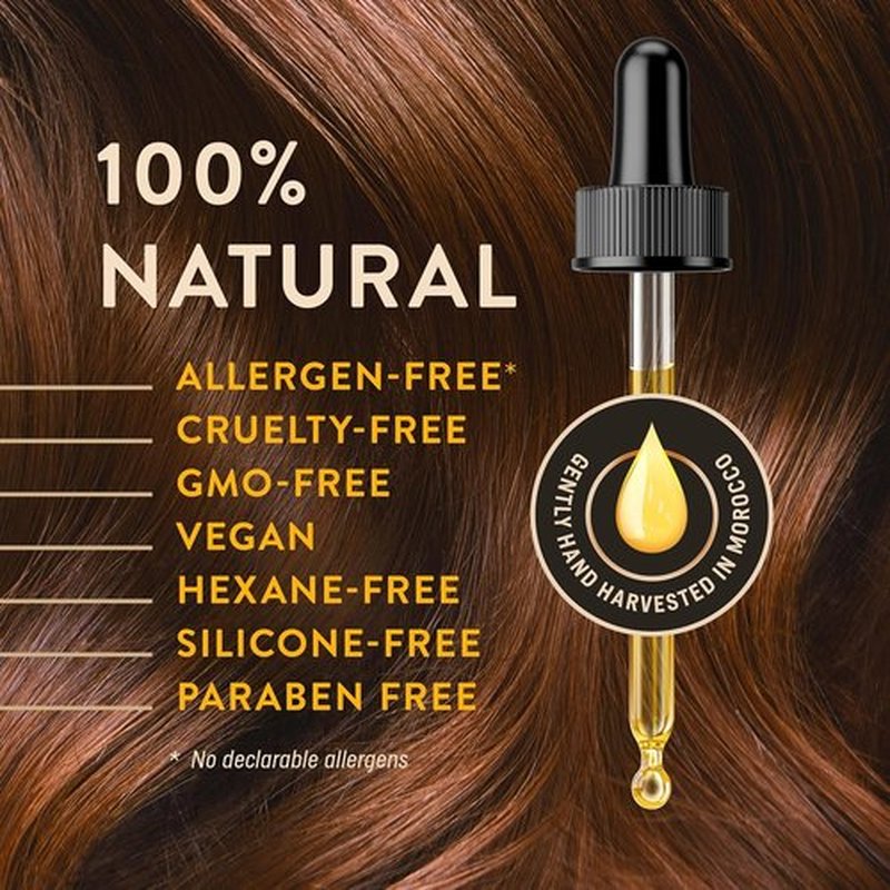 Organic Argan Oil by Moroccan Beauty - Cold Pressed 3.4 Fl Oz | Vitamin E Rich Moisturizer for Hair, Skin & Nails