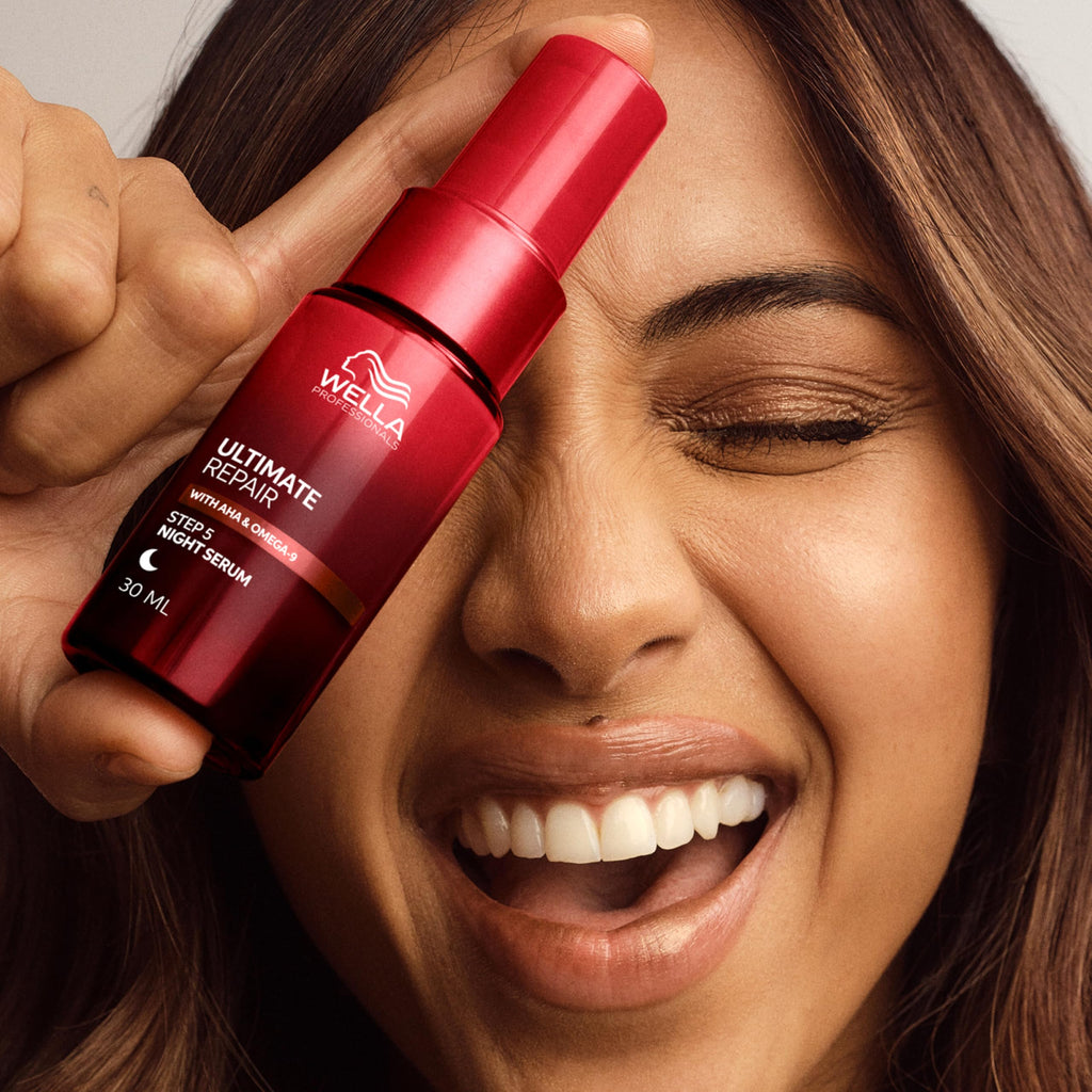 Wella Professionals ULTIMATE REPAIR Night Hair Serum | Protection Against Night Stressors for All Hair Types | 1 Fl Oz - Packaging May Vary