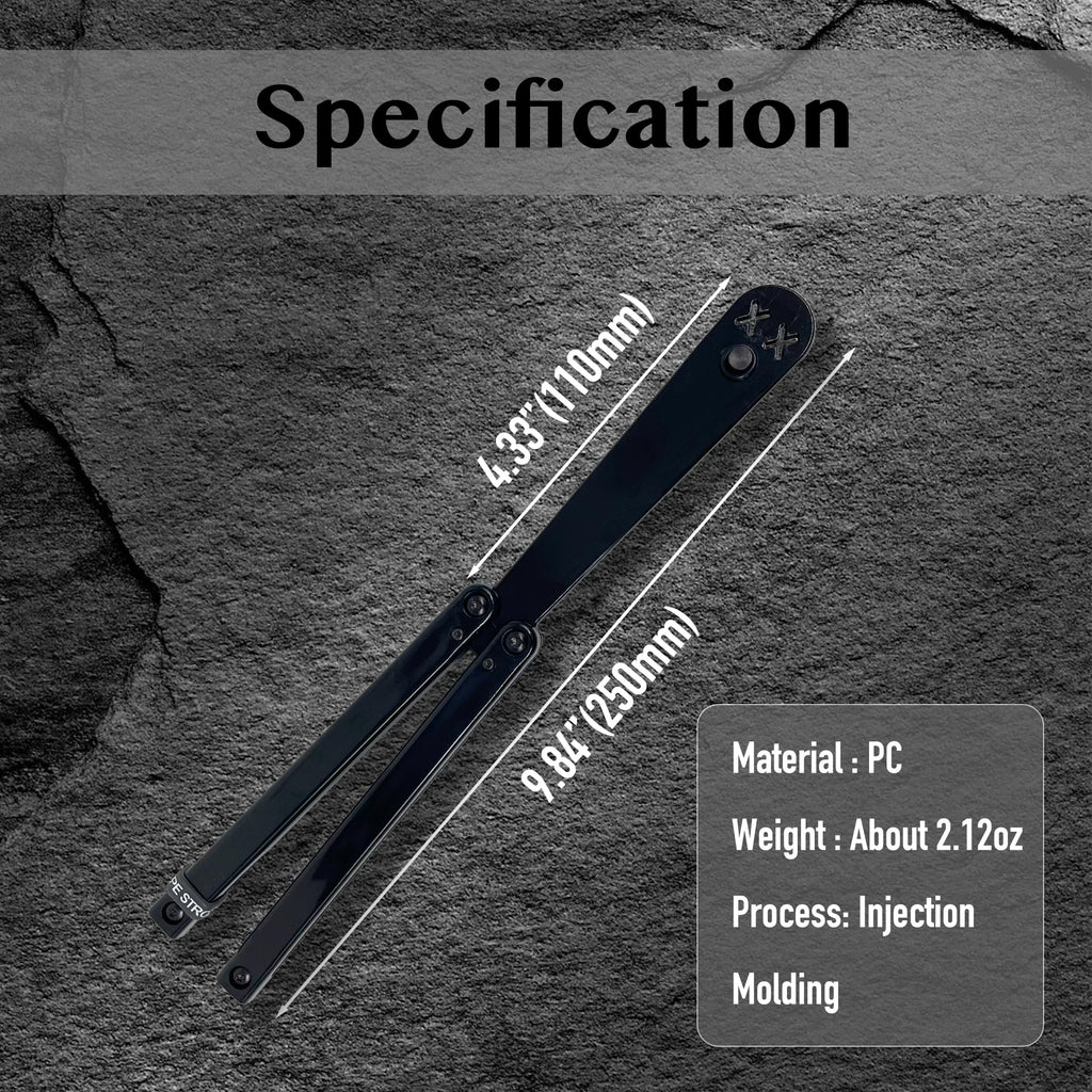 Larqety Foldable Plastic Tool, Sturdy and Lightweight, Excellent Balance, Practice Tool for Beginners （Black