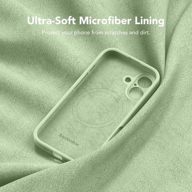 Skiennix Magnetic iPhone 17 Case - MagSafe Compatible, Full Camera Protection, Matcha Color, Shockproof Silicone