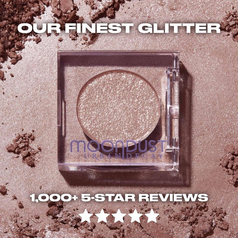 Urban Decay 24/7 Moondust Glitter Eyeshadow - Buildable Sparkly Eye Glitter, Long-Lasting Shimmer Finish | 0.06 oz