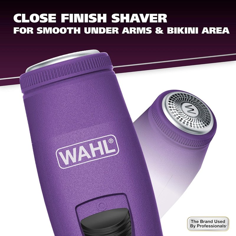 Wahl Pure Confidence Rechargeable Electric Trimmer & Shaver - Smooth Shaving for Face, Underarms & Bikini Areas | Model 9865-100