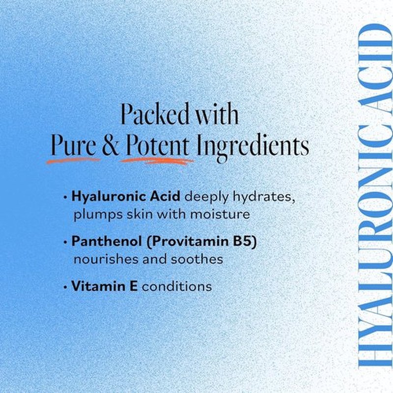 Derma E Hydrating Gentle Cleanser - Moisturizing Facial Cleanser with Hyaluronic Acid | 6 fl oz
