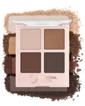 Mineral Fusion Eyeshadow Palette | Vegan Eye Makeup with Matte, Satin, and Shimmer Finishes | Natural, Lightweight Formula (Coffee Break)