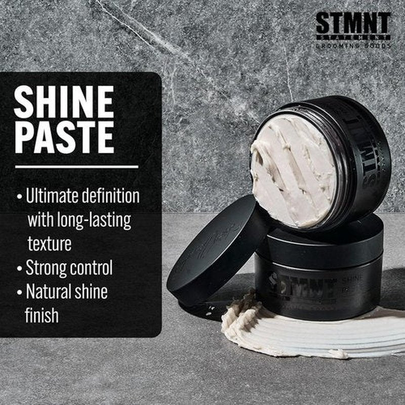 STMNT Grooming Goods Shine Paste - Strong Control with Natural Shine Finish | Non-Greasy Formula