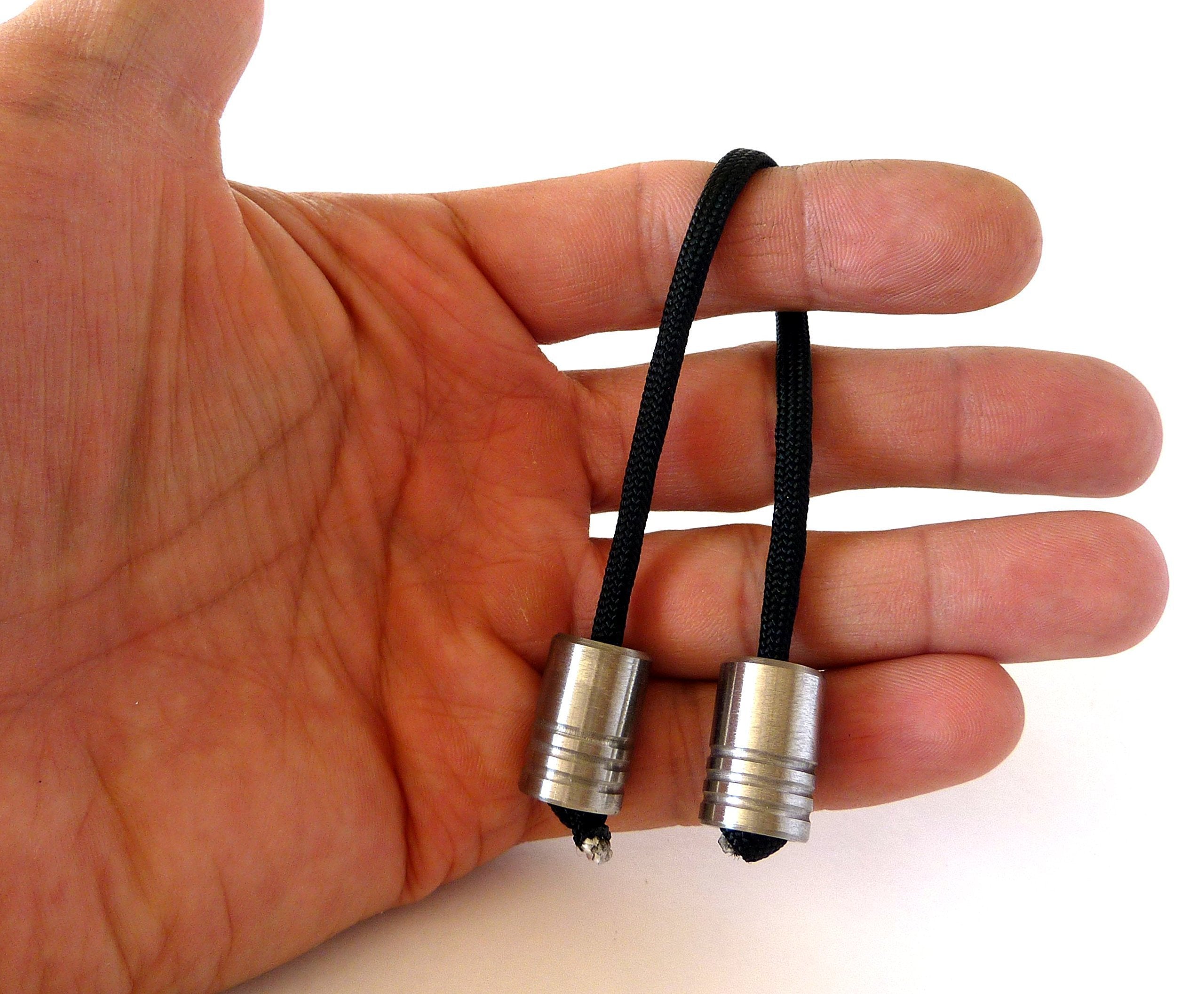 BEGLERI - Stainless Steel - Hand MACHINED EDC Greek Worry Fidget Beads - Made in THE USA - Gifts for Men