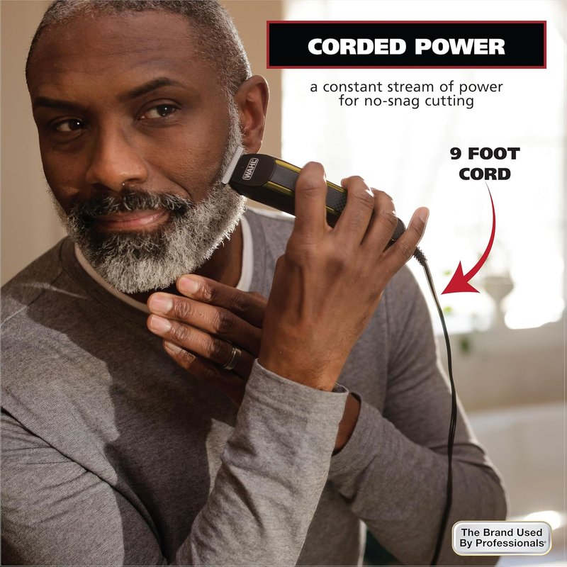 Wahl Edge Pro Beard Trimmer - Bump Free Corded Grooming Kit for Men | Perfect for Edging Beards & Mustaches