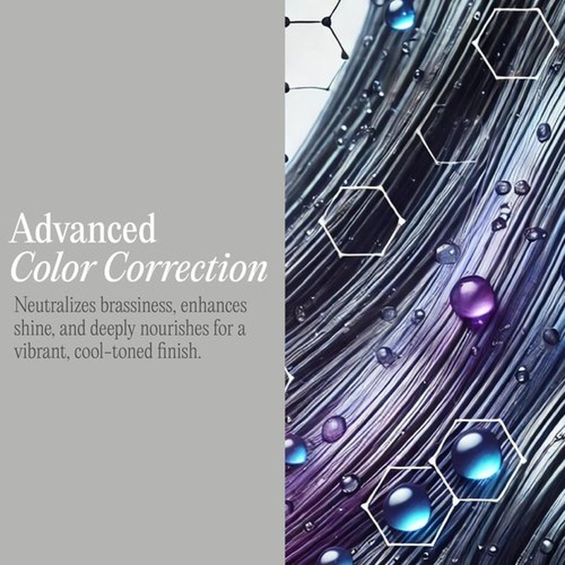 Rev320 Purple Rain Keratin Shampoo by K-Pure, Sulfate & Paraben Free, Anti-Brass Purple Shampoo for Blonde, Silver, and Gray Hair, Deep Hydration & Frizz Control for Color Treated and Damaged Hair