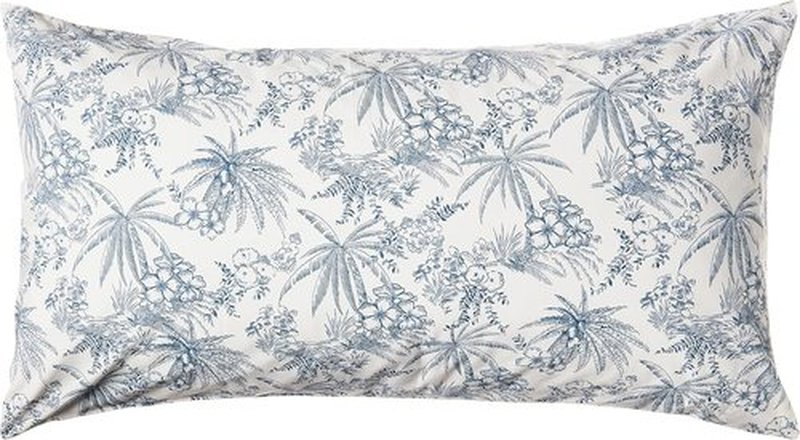 Tommy Bahama King Size Sheets Set - Crisp Cooling Cotton Percale with Matching Pillowcases & Fitted Sheet | Pen and Ink Palm Blue