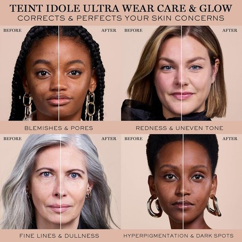 Lancôme Teint Idole Ultra Wear Foundation - Hydrating Medium Buildable Coverage with SPF 27 | Glow Finish