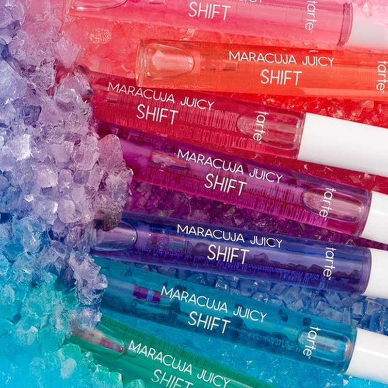 tarte maracuja juicy lip & cheek shift – pH-Powered Lip Gloss Balm with Vitamin E & Hyaluronic Acid for Smooth, Moisturized Lips & Cheek Tint Blush, Vegan & Cruelty-Free, full size, kiwi