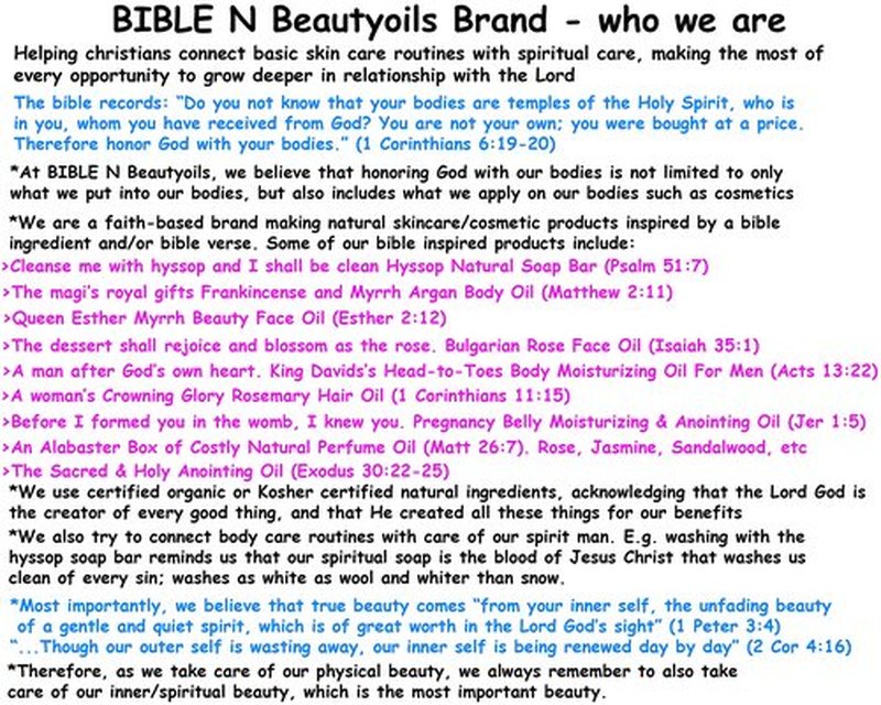 BIBLE N Beautyoils Cleanse Me With Hyssop Natural Hair and Body Wash, Organic Hyssop Infused Shampoo and Body Wash for Nourishing and Refreshing Hair & Body Cleansing (Myrrh and Frankincense)