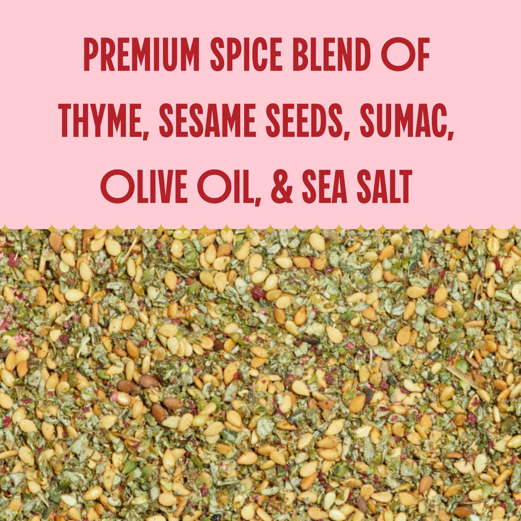 Hayati Palestinian Za’atar (2.5oz Tin) – Premium Thyme, Sesame & Sumac Spice Blend – Authentic Middle Eastern Seasoning for Bread, Eggs, Chicken & Salads
