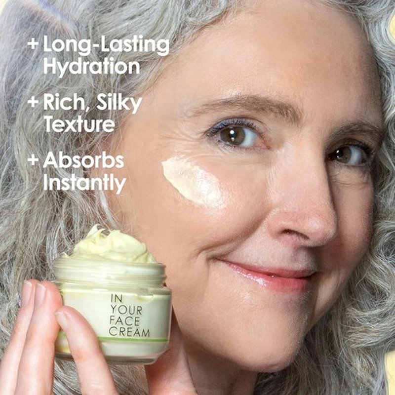 **IN YOUR FACE Anti-Wrinkle Cream - Luxurious Hydrating Moisturizer with Coenzyme Q10 & Vitamin C for Youthful Skin**