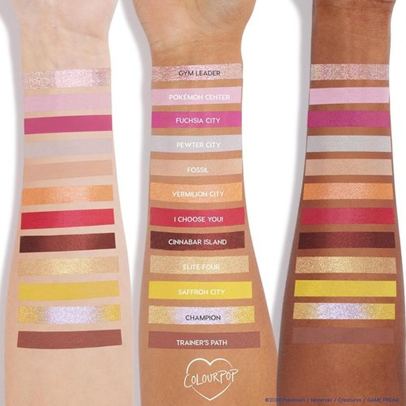 ColourPop x Pokémon Bundle - Pallet Town Eyeshadow Palette & Color Changing Lip Balm (2 Count)