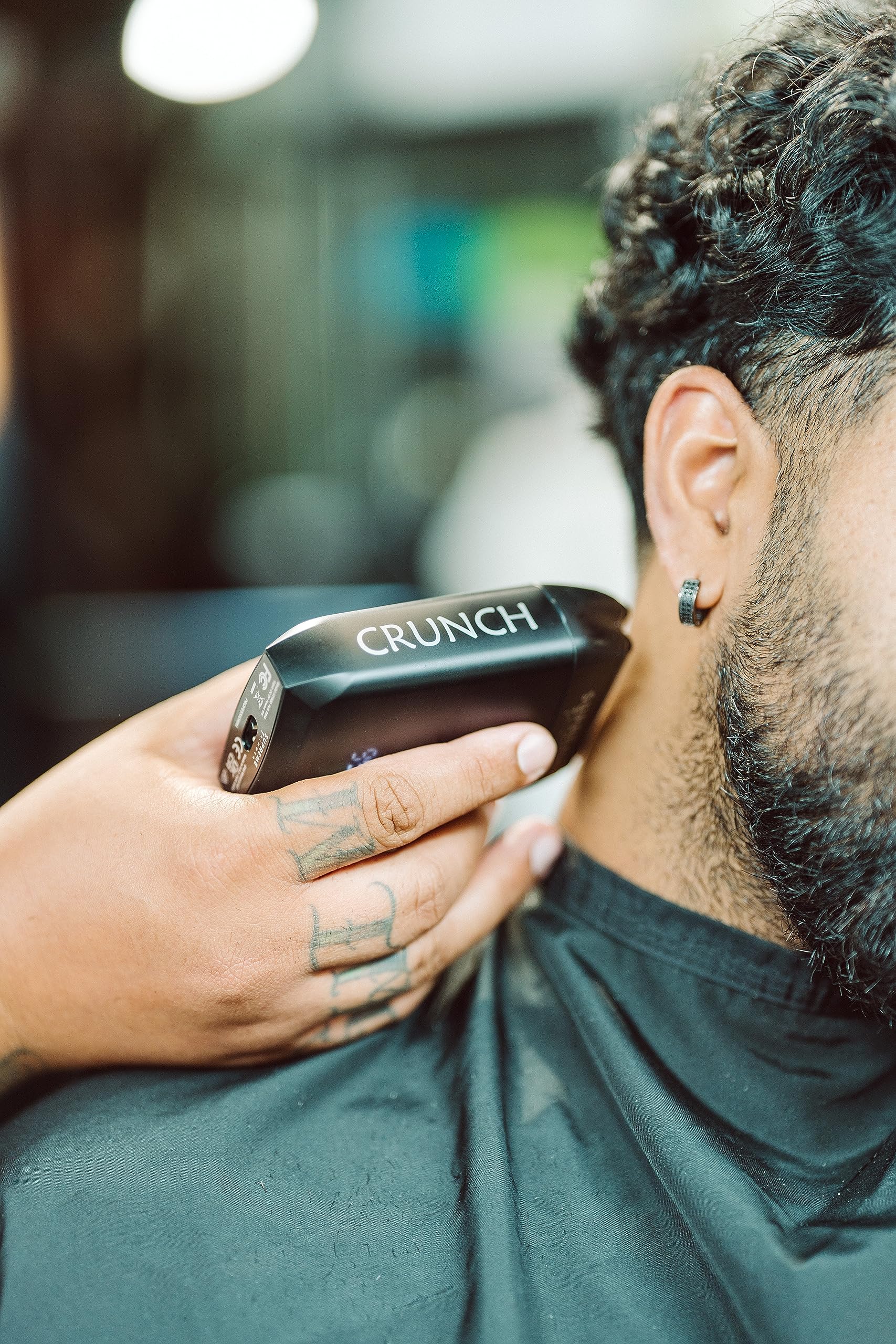 Supreme Trimmer Vader Trimmer & Crunch Foil Shaver Barber Haircutting Kit | Professional DLC T-Blade Beard Trimmer & Waterproof IPX6 Shaver Set | Black Lite