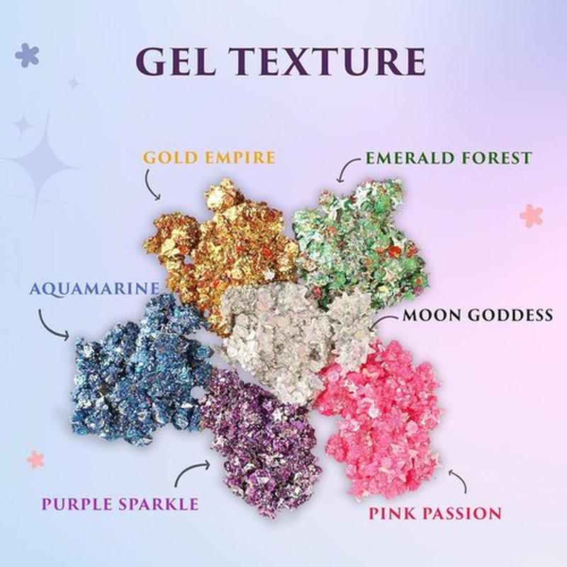 Secret of Pharaoh Holographic Glitter Gel - Pink Passion | Vibrant Face, Body & Hair Makeup - Long-Lasting Shimmer
