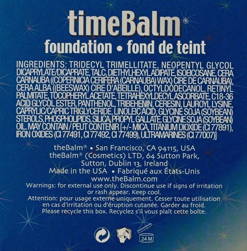 theBalm TimeBalm Foundation - Flawless Coverage with Anti-Aging Benefits | 1 oz, Light Shade
