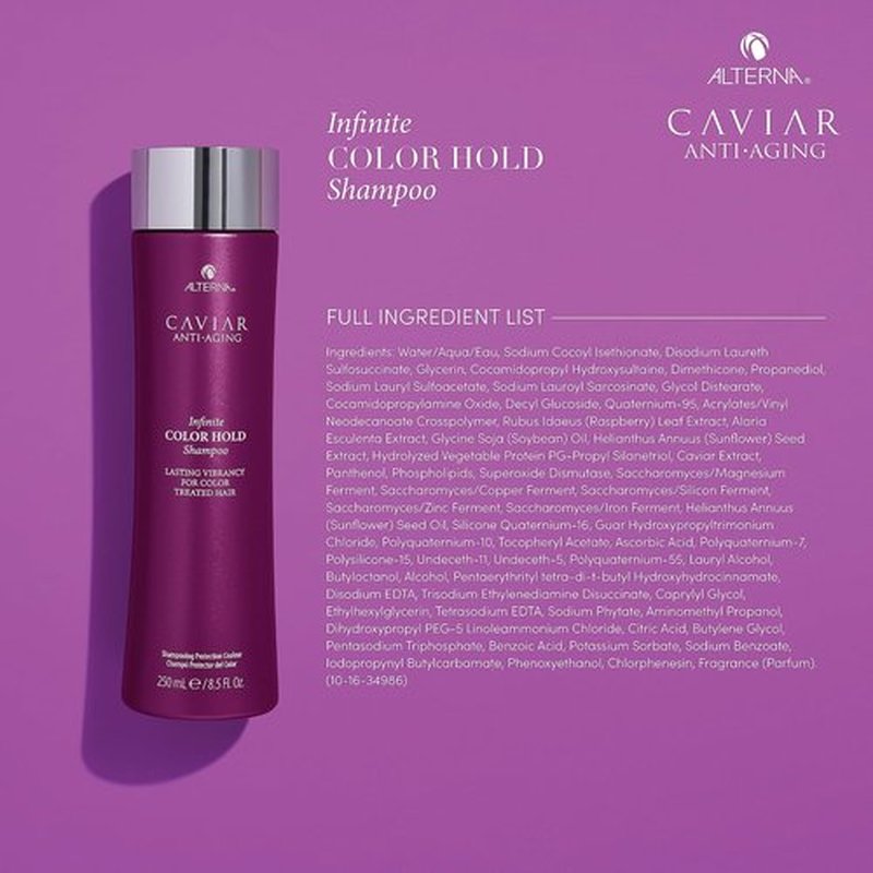 CAVIAR Anti-Aging Shampoo - Infinite Color Hold for Color Treated Hair | Sulfate Free Formula
