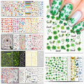IDDFEVE 36 Sheets Varied Nail Art Stickers, All Holiday Variety Pack Seasonal Nail Decals, Self-Adhesive Pegatinas Uñas Colorful Design for Flowers Butterflies Luminous Star Halloween Christmas