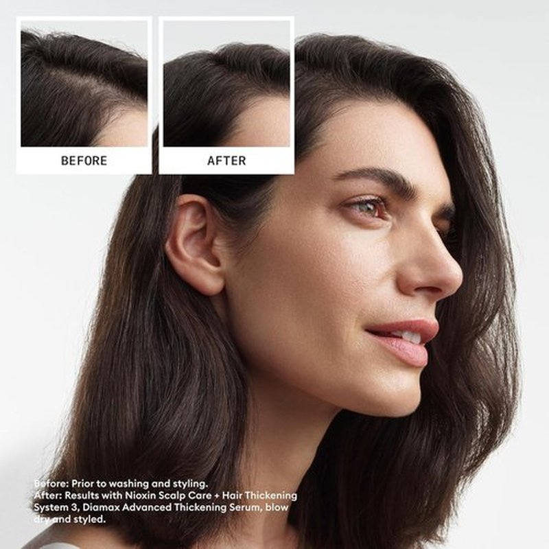 Nioxin System 3 Hair Thickening Leave-In Treatment - Nourish & Strengthen Colored, Dry, Damaged Hair with Niacinamide & Biotin