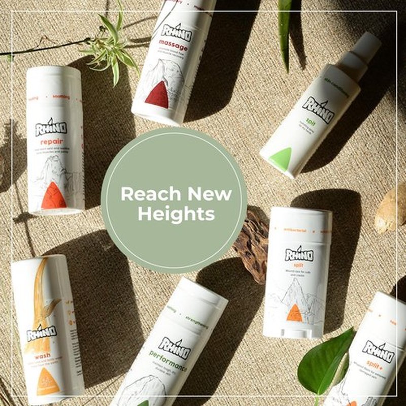 Rhino Skin Solutions Performance | Rock Climbing Antiperspirant Cream for Hands & Feet | Skin Conditioner & Toughener for Athletes and Everyday Use