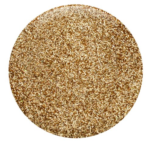 GLITTIES - Gold Jewel - Holographic Loose Fine Glitter Powder (.008") - Great for Nail Art, Nail Polish, Gel, Gel Polish or Acrylic Nail Powder - Solvent Resistant - (10 Gram Jar)