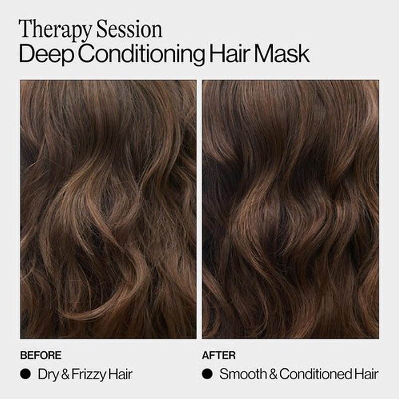 Eva NYC Therapy Session Deep Conditioning Hair Mask - Hydrate, Soften & Repair with Vegan Protein, Jojoba & Argan Oil - 13.5 fl oz