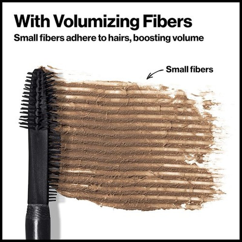 Revlon ColorStay Brow Fiber Filler - Longwearing Waterproof Eyebrow Gel in 303 Medium Brown, 0.23 fl. oz.