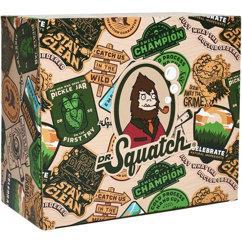 Dr. Squatch Men’s Soap & Deodorant Bundle - Birthday Gifts for Men - Bar Soap, Aluminum Free Deodorant Men - Gifts for Men (8 Piece Bundle)