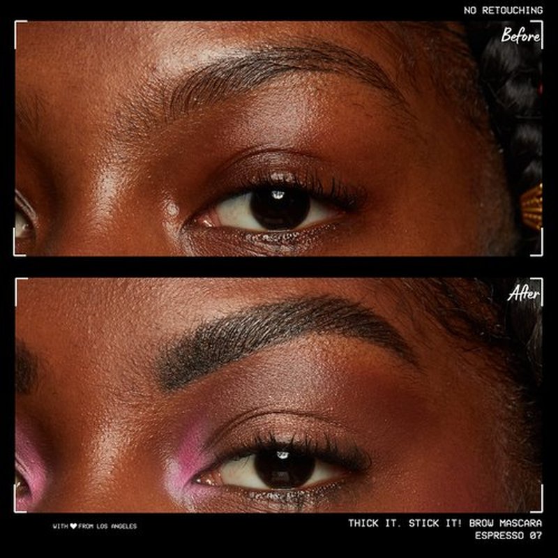NYX Pro Makeup Thick It Stick It Thickening Brow Mascara Espresso & The Brow Glue Extreme Hold Clear Brow Gel