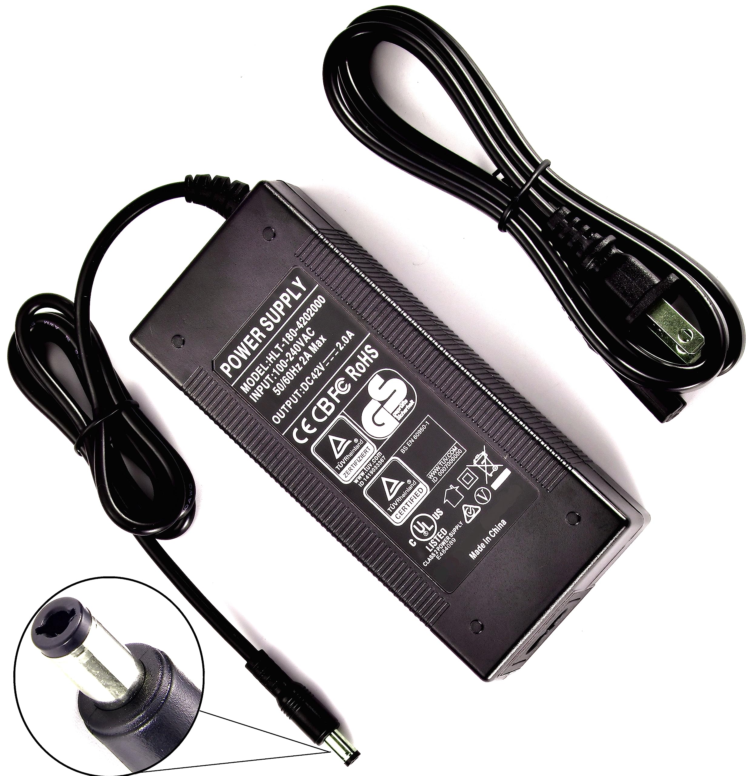 42V 2A Charger for Hiboy Scooter Charger,Jetson Scooter Charger,Suitable for Hiboy Scooter S2,S2 Lite,S2 Pro,KS4,KS4 Pro,NEX