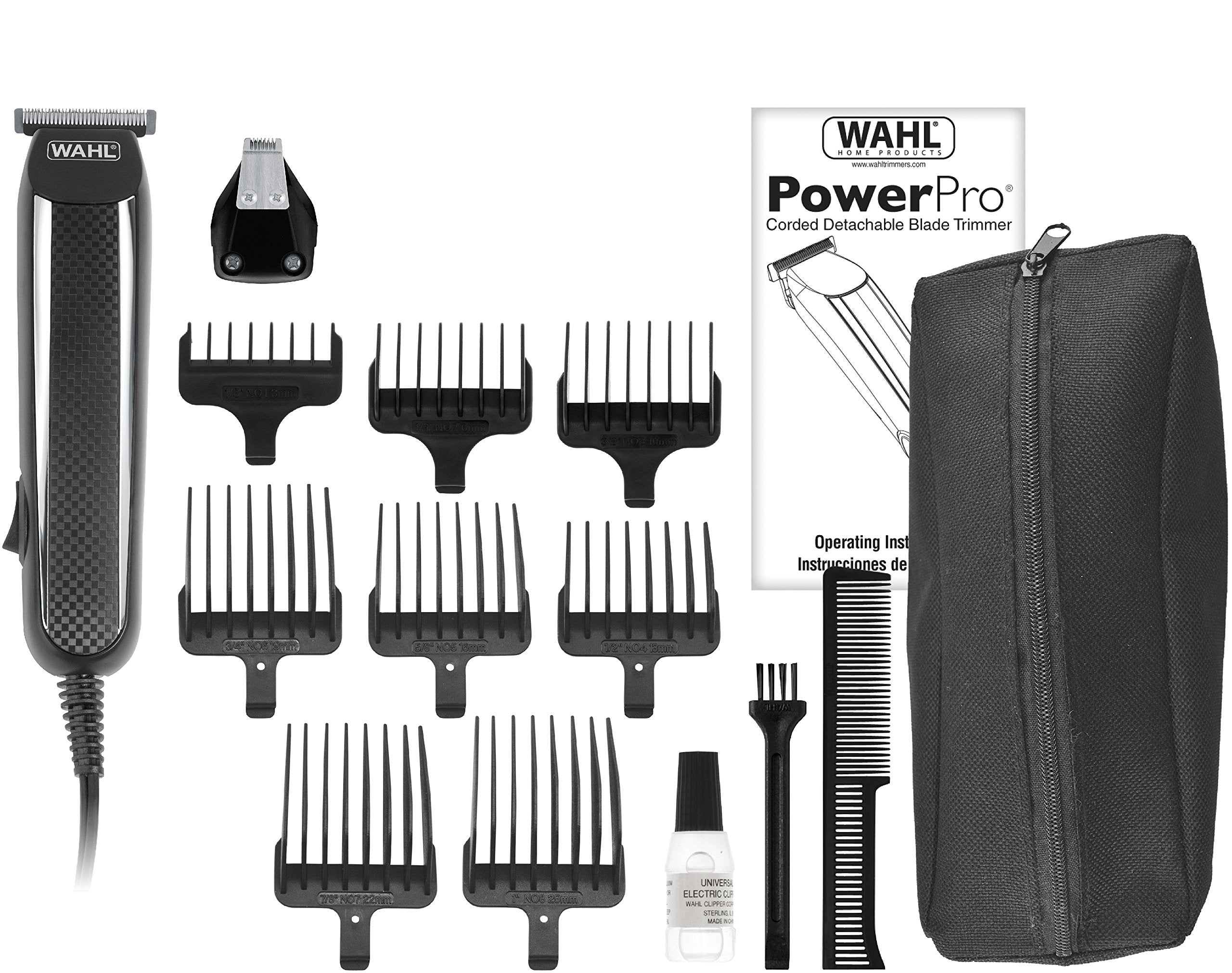 Wahl Edge Pro, Bump-Free Corded Beard Trimmer, Facial Hair Trimmer, Grooming Detailer for Men - for Edging Beards, Moustaches, Hair and Stubble, Model 3291