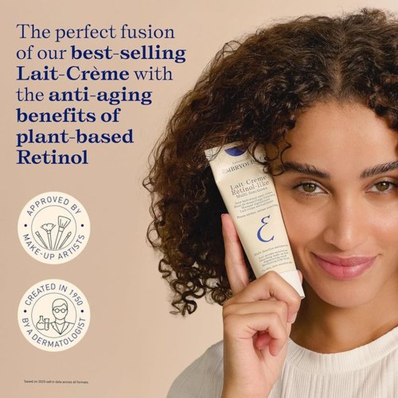 Embryolisse Lait-Crème - Retinol Alternative Anti-Aging Face Moisturizer & Primer | 2.54 Fl Oz