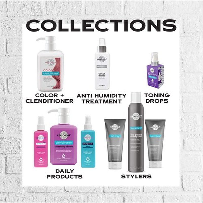 Keracolor Purple Toning Drops Concentrate To Create Your Own Purple Shampoo For Blonde Hair - Mix w/Any Shampoo, Conditioner, Or Cream Styler, Violet, (Purple) 2 Fl. Oz.