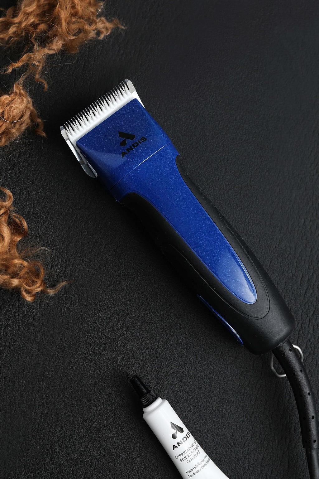 Andis 68520 Excel Professional 5-Speed Detachable Blade Clipper Kit - Animal/Dog Grooming, Rotary Motor, Soft-Grip Anti-Slip Housing, 14-Inch Cord, for All Coats & Breeds, SMC, Blue(Pack of 6)