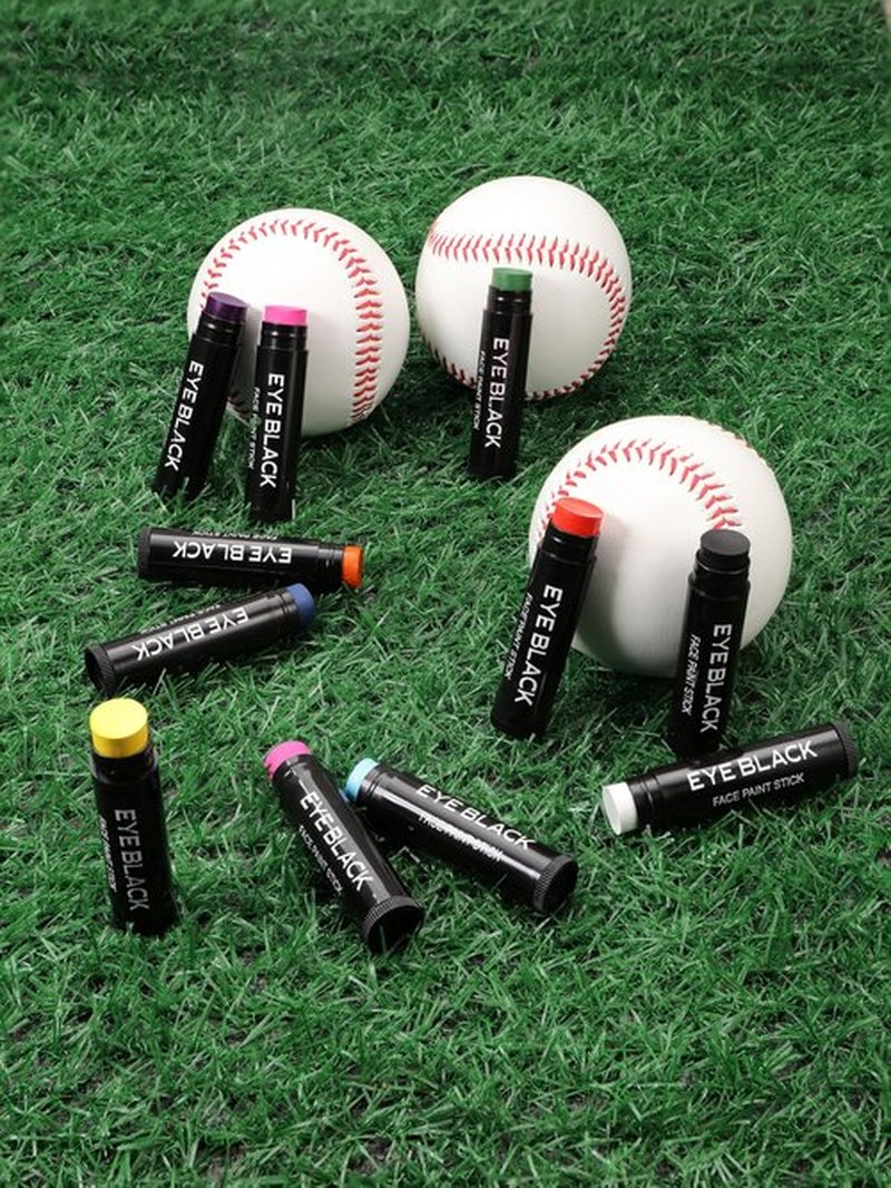 DALVGFN 12 PACK EYE BLACK STICK, Anti-Glare Eyeblack For Baseball Football Softball Lacrosse, Sweat-Proof Eye Black Grease Paint, Game Day Sports Fans Accessories, Smooth & Long Lasting