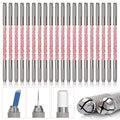 Microblading Supplies 20-Piece Double Sided Manual Pen Kit for Permanent Makeup Supplies | Durable Aluminum Pen With Lock-Pin Tech & Ergonomic Grip | Shape Eye Brows