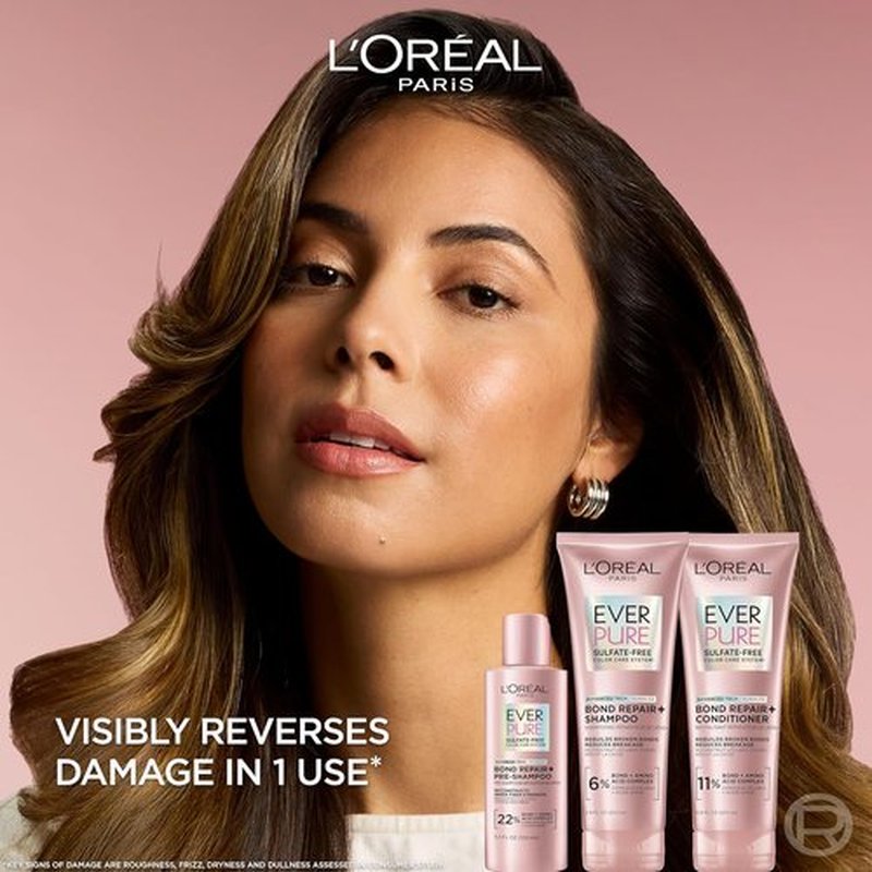 L'Oreal Paris Bond Repair+ Shampoo - Sulfate Free Formula with Amino Acid Complex | 6.8 Fl Oz