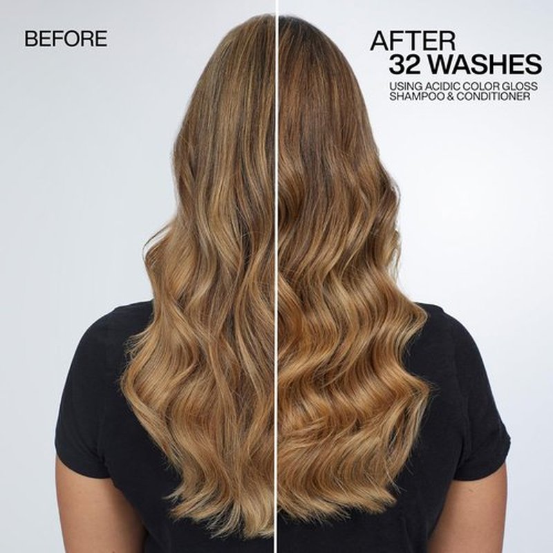 Redken Acidic Color Gloss Shampoo & Conditioner Set | Heat Protection Spray for Color-Treated Hair - Detangles & Enhances Shine