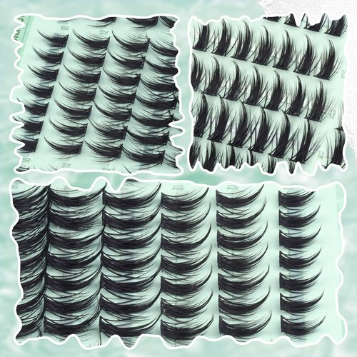 Fairy Lash Clusters Spiky Cluster Eyelash Extensions Anime Individual Lashes Natural Lash Extensions Wispy Cluster Lashes Clean Beauty 126Pcs Eyelash Clusters On-The-Go Lash Pack (10-16MM, C-Curly)