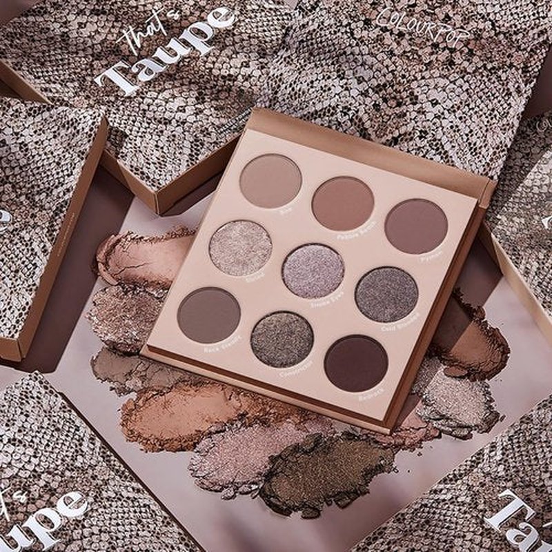 ColourPop That's Taupe Eyeshadow Palette - High-Pigment Cool-Toned Shadows with Matte & Metallic Finishes (0.3 oz)