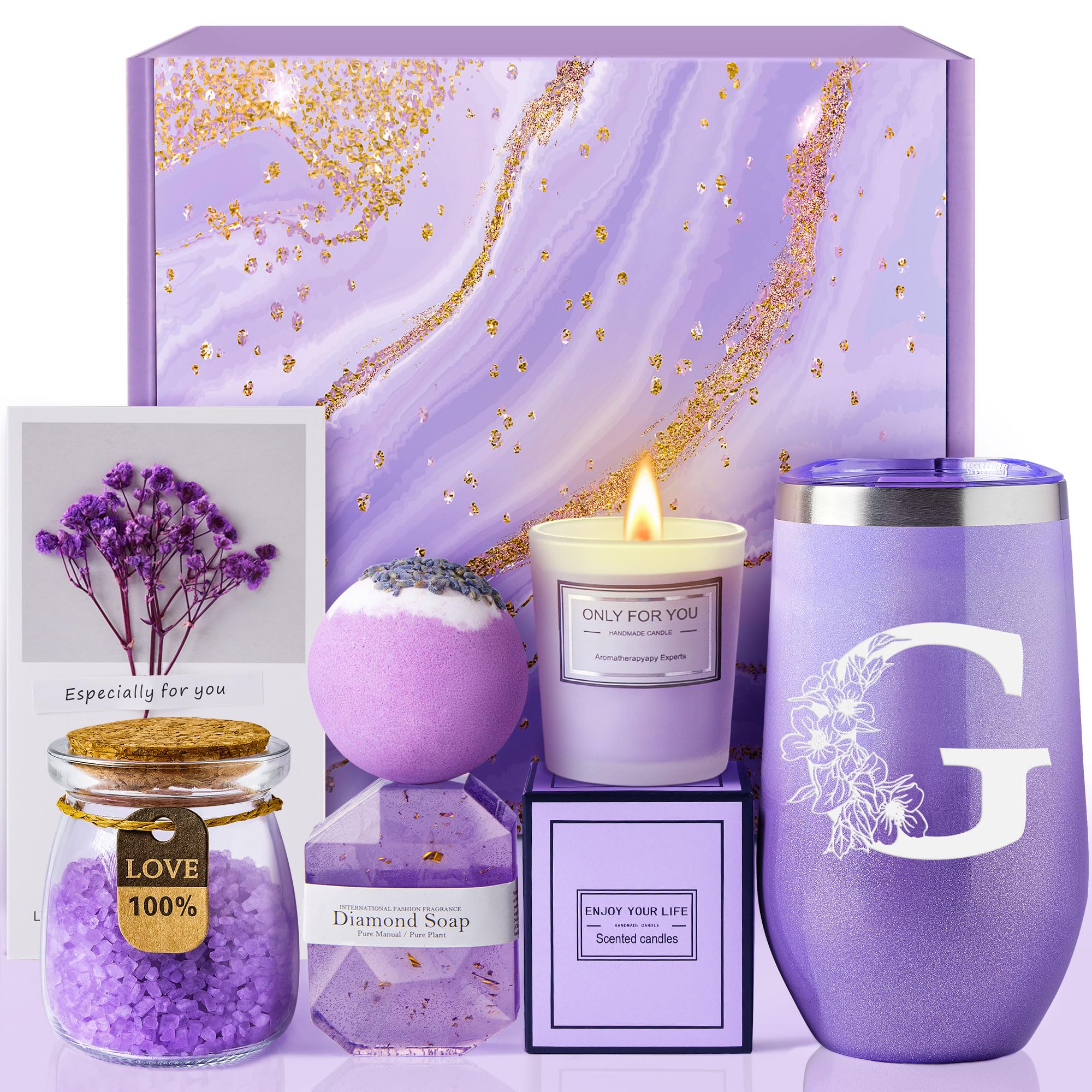 Birthday Gifts for Women, Mom, Wife, Grandma, Daughter, Best Friend, Sister, Her, Girlfriend, Teacher, Graduation Gifts - Mothers Day, Valentines Day, Christmas, Relaxing Spa Gifts for Women (G)