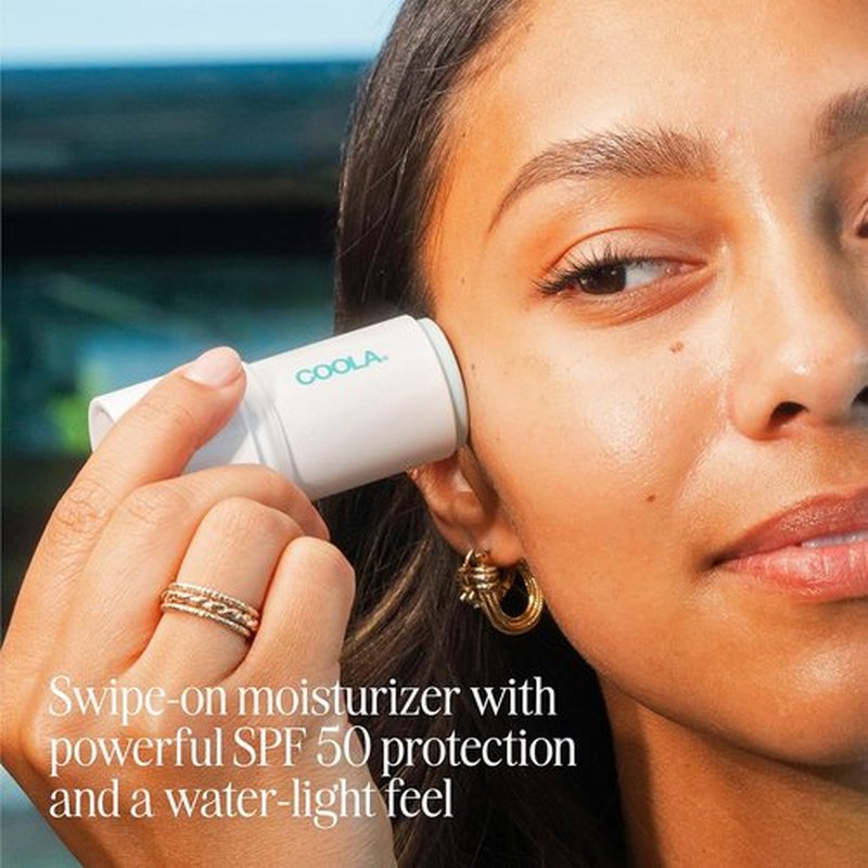 COOLA Organic Face Moisturizer - SPF 50 Sunscreen with BlueScreen Technology | 0.8 Oz